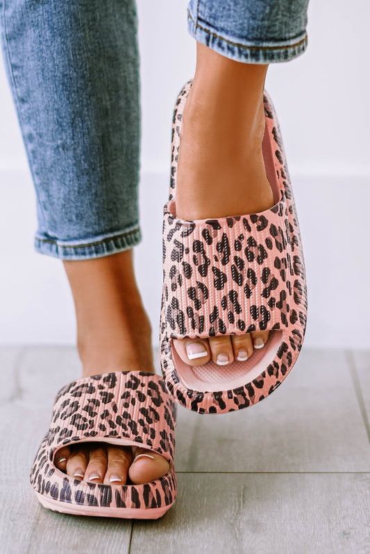 Dusty Prowl Leopard Slide Slippers