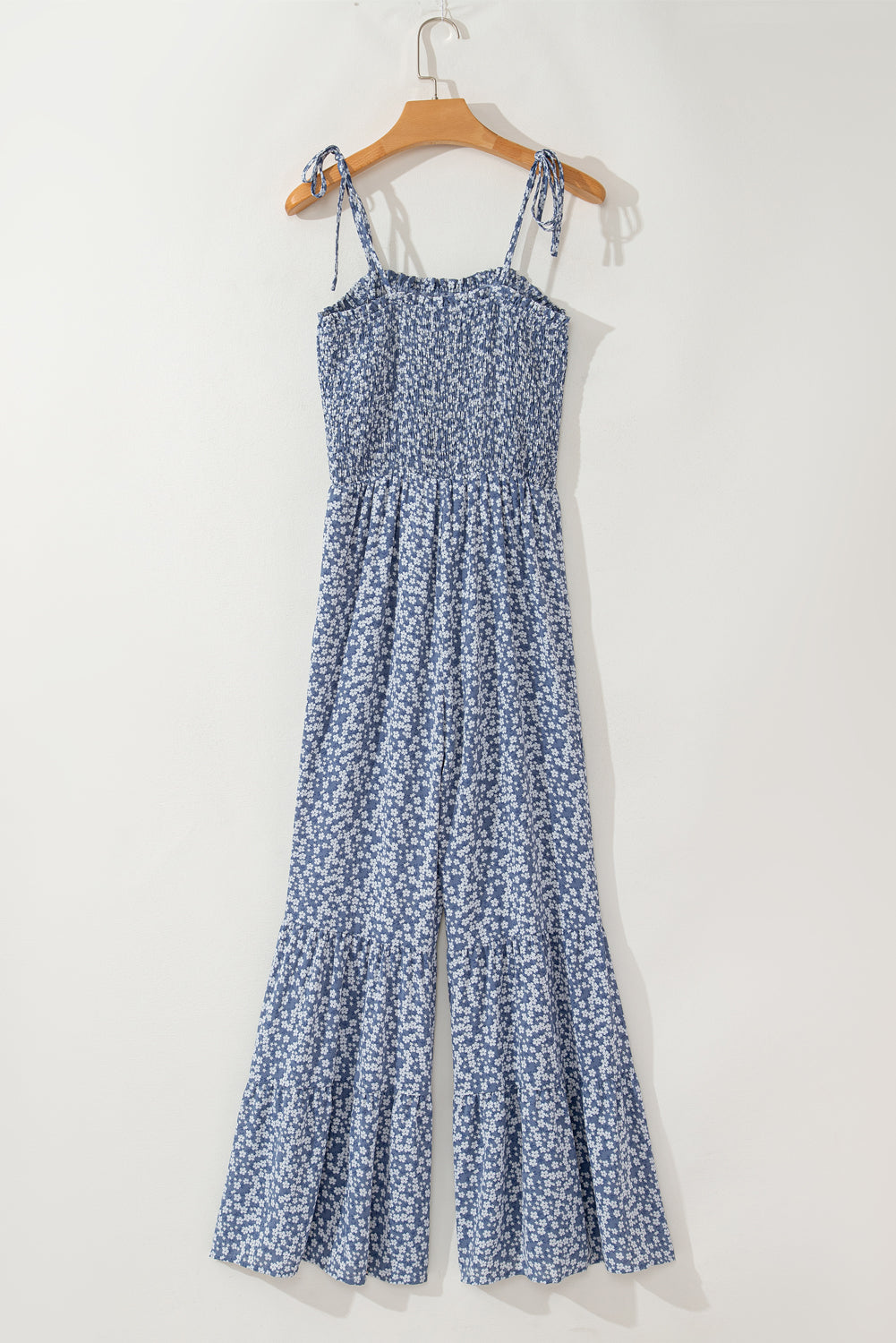 Dusk Petal Bloom Smocked Jumpsuit
